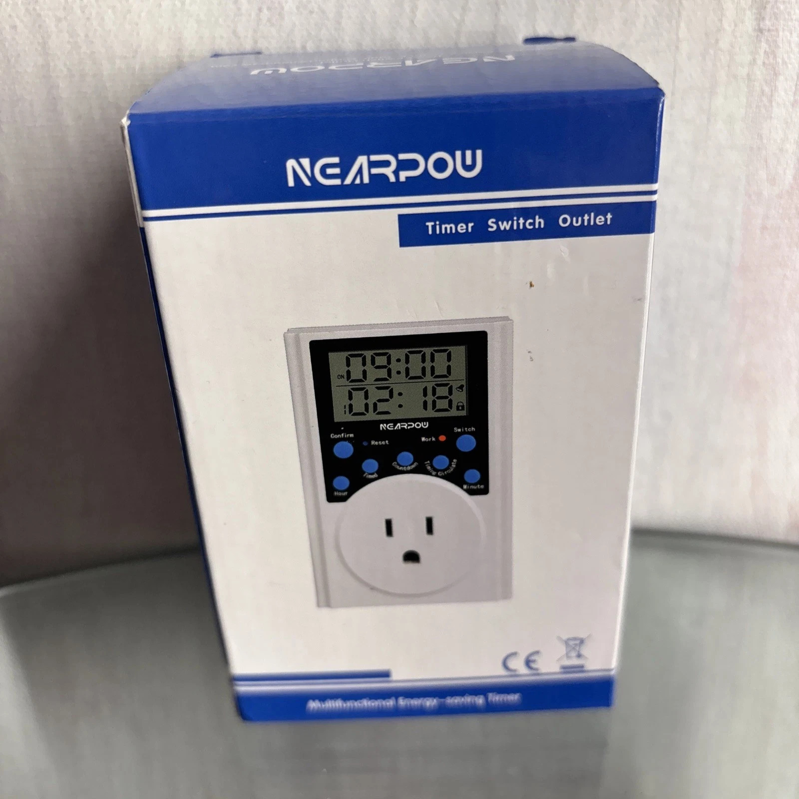 Nearpow Timer Switch Outlet Multifunctional Energy-Saving Timer NEW SEALED