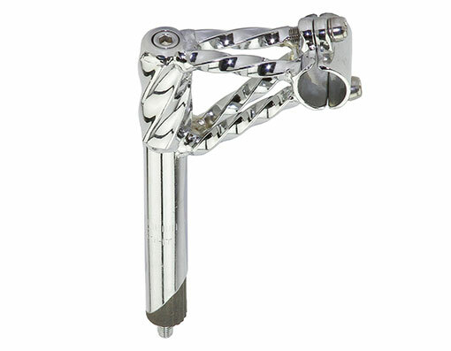 BICYCLE DOUBLE TWISTED STEM 22.2MM LOWRIDER BEACH CRUISER CHOPPER CYCLING NEW!