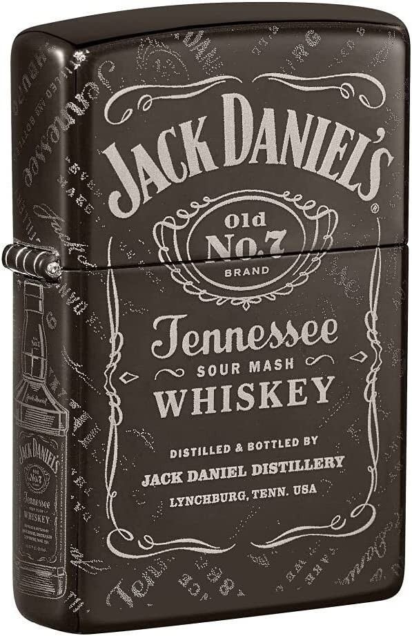Zippo Jack Daniel's Photo Image 360 Black Ice 49320