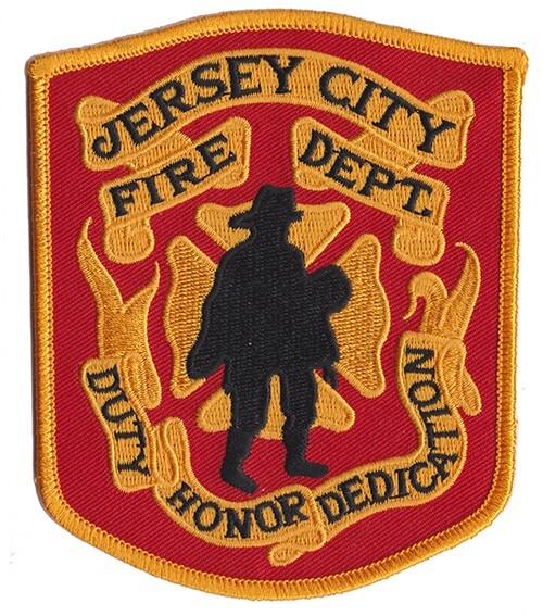 Jersey City  NJ Fire Department Patch  Duty  Honor   Dedication NEW