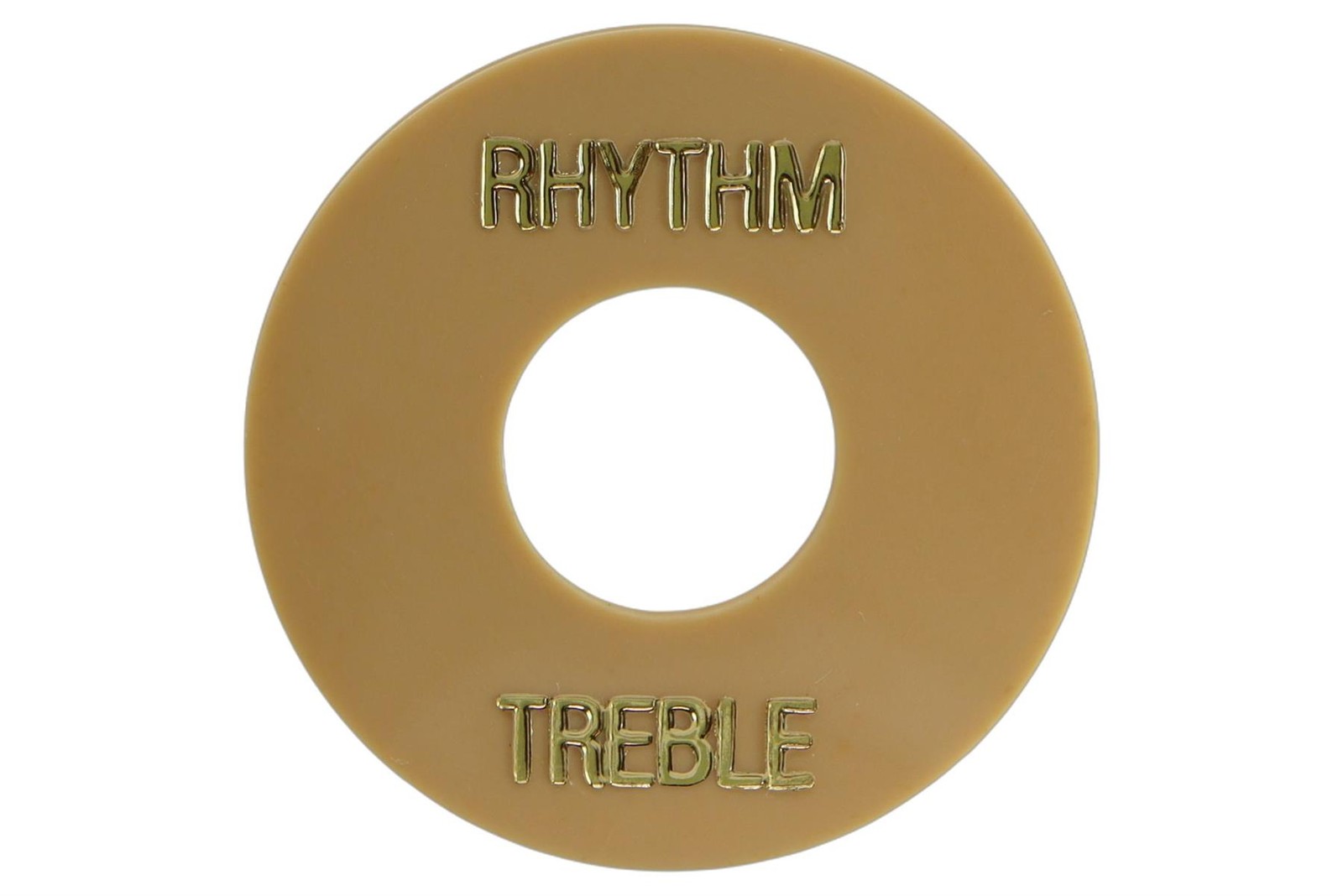 Toggle Switch Ring Plate Standard size for Gibson guitars - Cream gold lettering