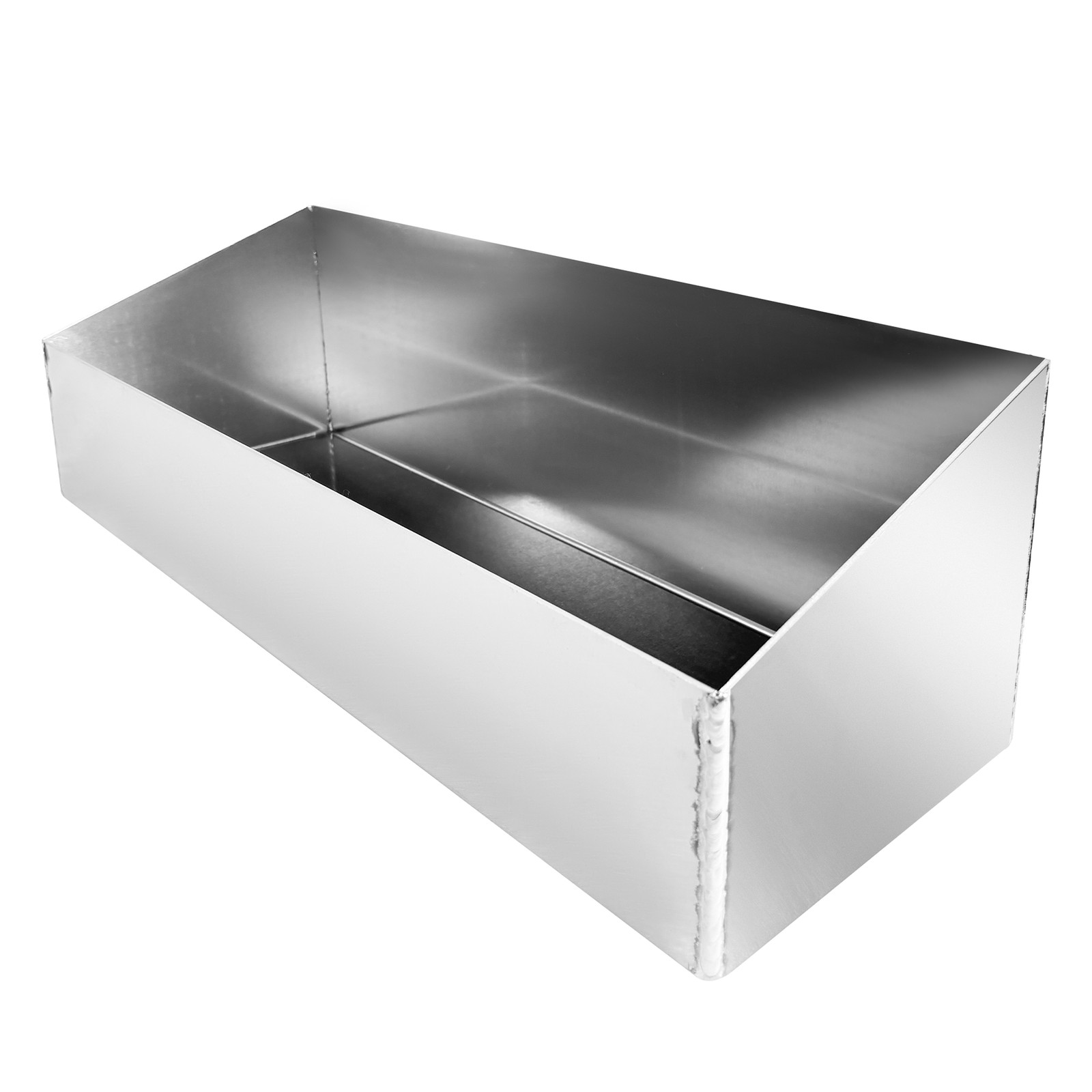 Aluminum 4 Gallon Silver Shelf Storage Holder Trailer Garage Accessory Organizer