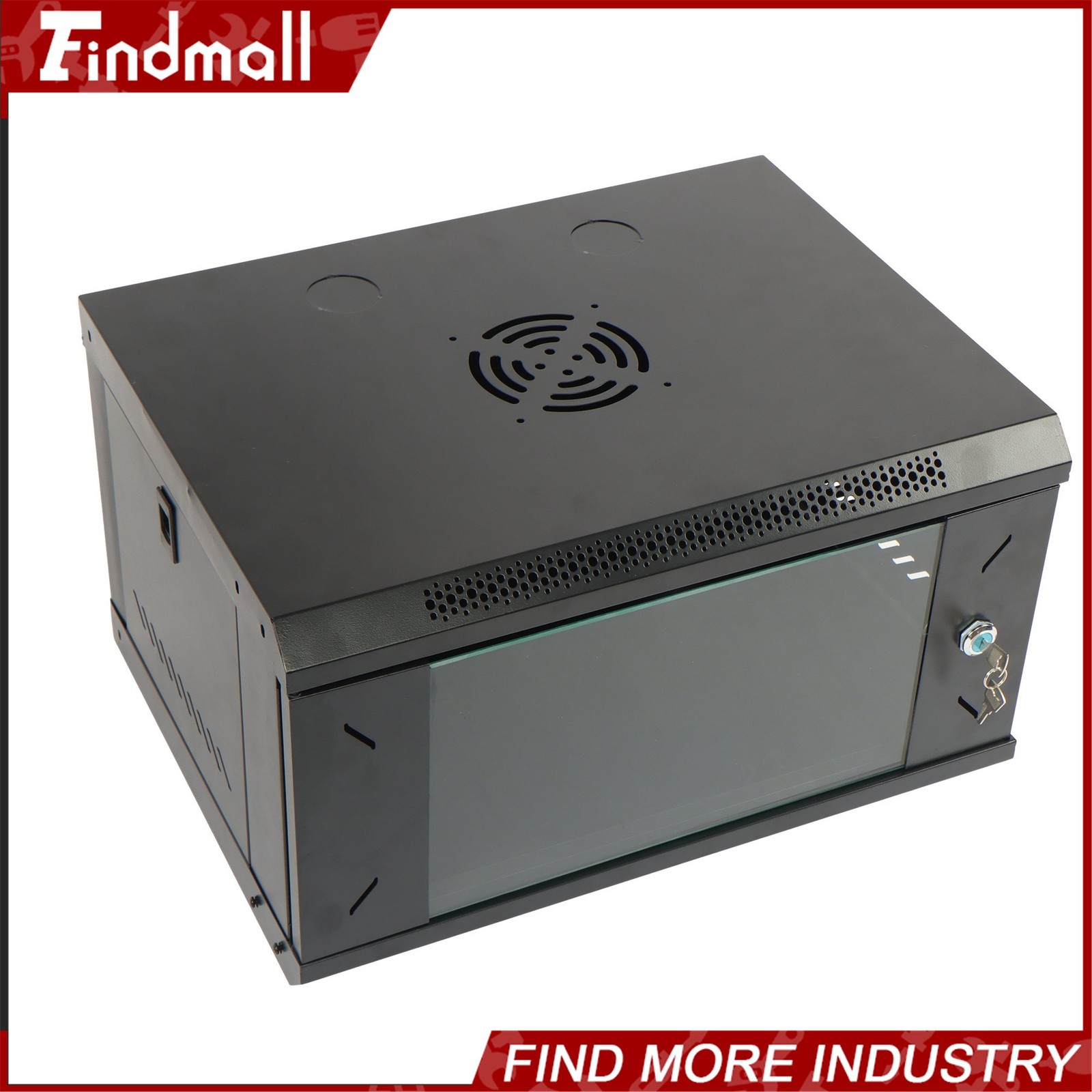 Findmall 6U Wall Mount Network Server Rack Cabinet Enclosure 15.5'' Deep