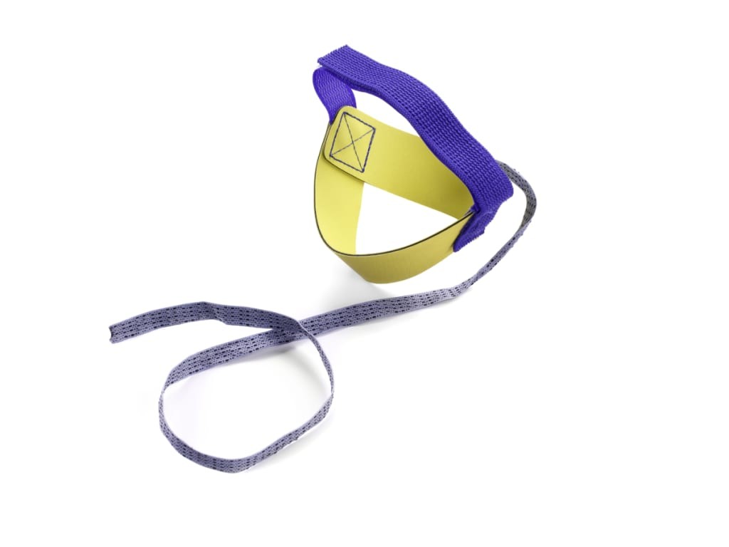 Botron B75250 - Non-marking heel grounder; Yellow, 1 MegOhm resistor