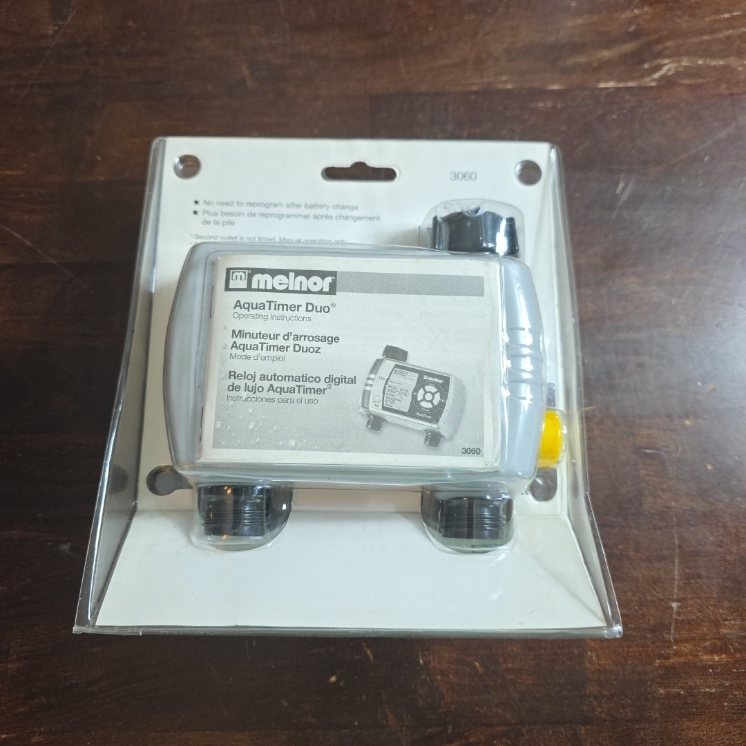 Melnor 3060 AquaTimer Duo Electronic Water Timer & Orbit Timer Valve - NEW