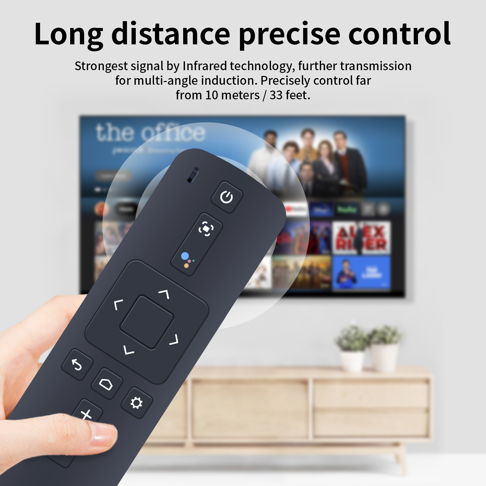 Voice Remote Control For NEBULA R-C-AI1-D0413 Projector