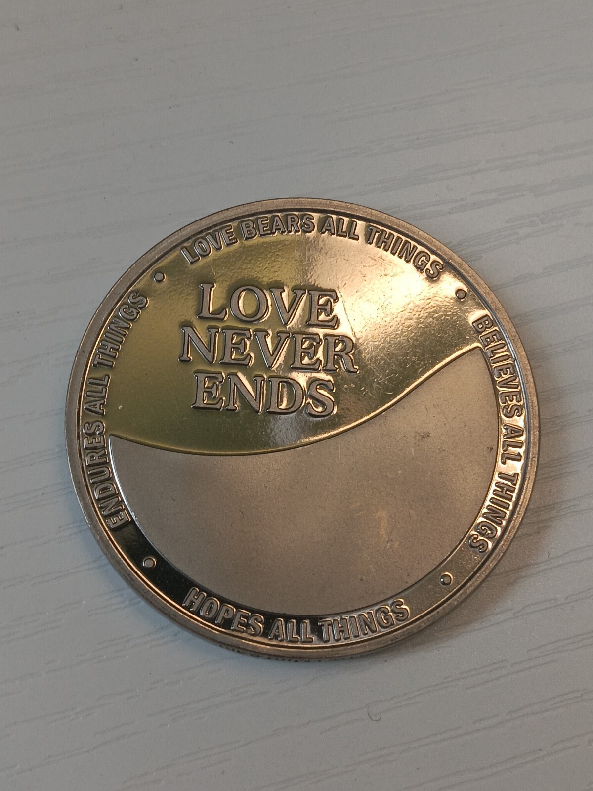Fidelity, Commitment, Honor - Wedding Medallion - 1.5 Inch Engravable Coin