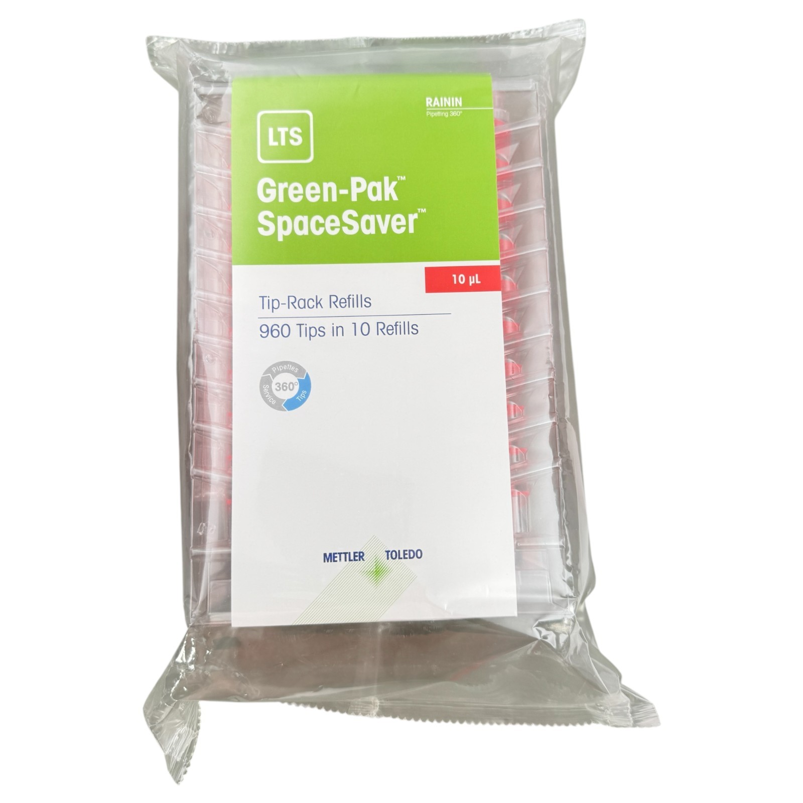 EXPIRED Mettler Tip-RACK Refills 960 Tips in 10 Refills 10µl