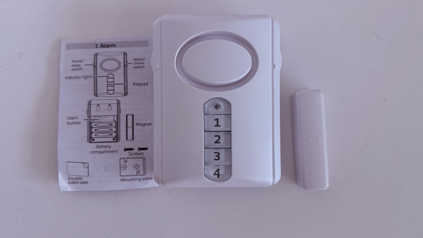 Philips Keypad Controlled Door Alarm Magnetic Sensor Security System