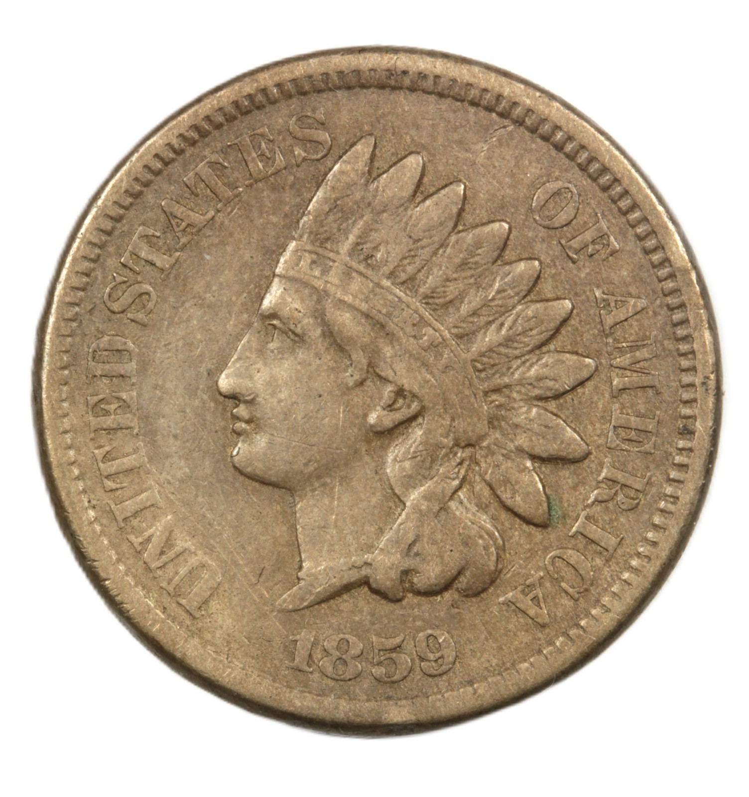 1863 1C Indian Cent- Pointed Bust- Choice UNC- SMH- 2143