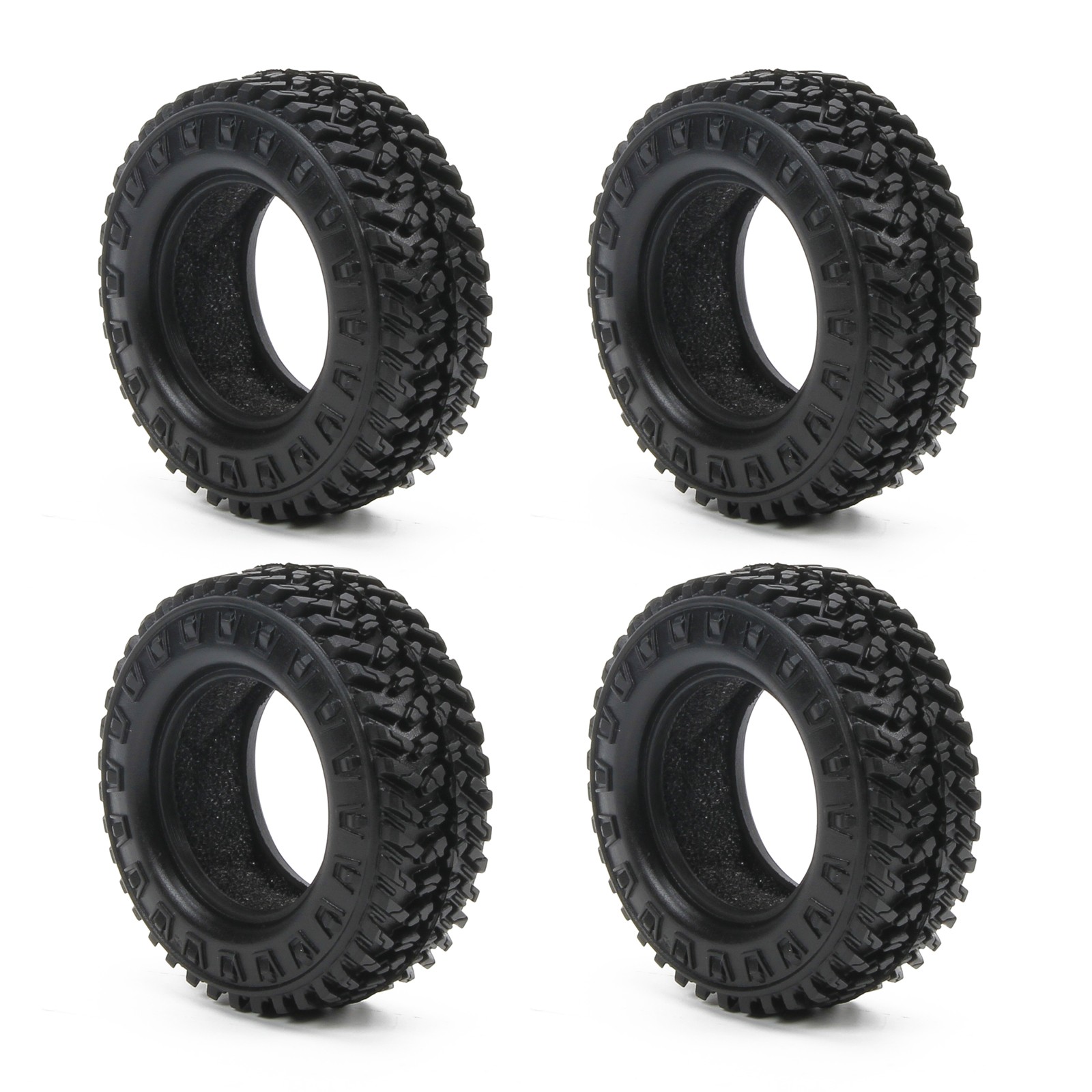 RCAWD 55MM 1.25 inch TRX4M Tires Rubber for 1/18 FMS TRX4M Series Upgrade Parts