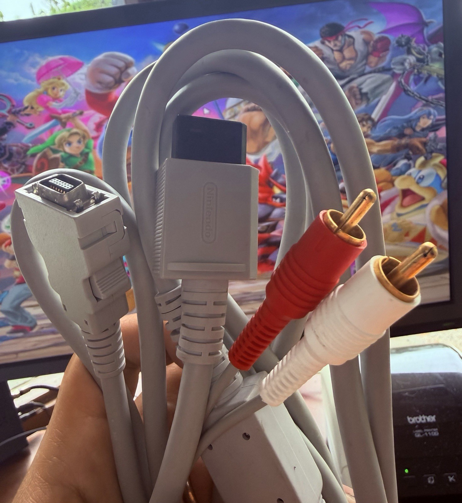 Genuine Nintendo Wii OEM D Terminal Video Audio Cable RVL-012