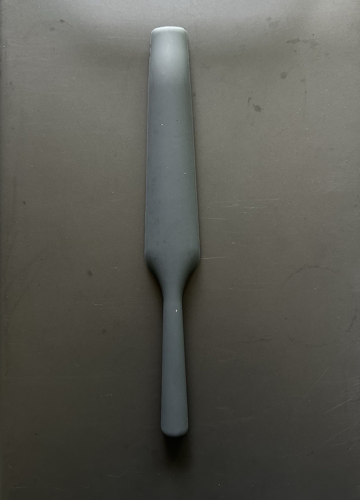 Sur La Table Silicone Blender Spatula Slim Blade Scraper Accessory Grey