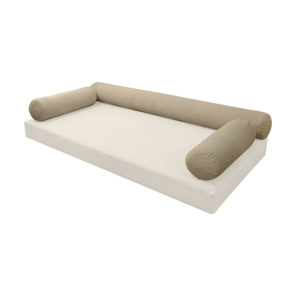 SLIPCOVER ONLY KnifeEdge Twin-XL V6 Velvet Indoor Daybed Bolster Pillow AD304