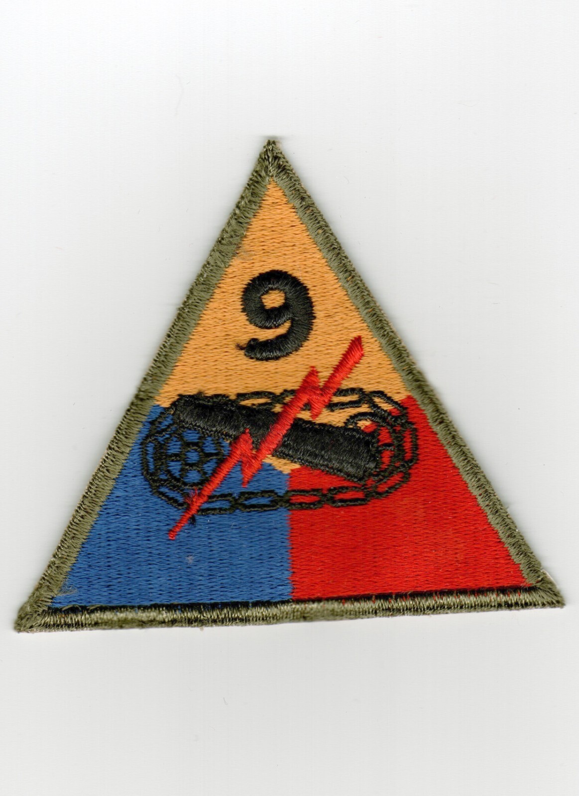 9th ARMOR DIVISION FULL COLOR WW2 ERA PATCH