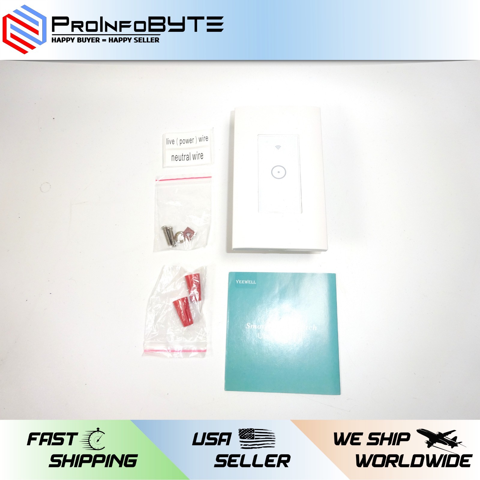Yeewell Smart WiFi Light Switch Works with Google Amazon Alexa IFTTT