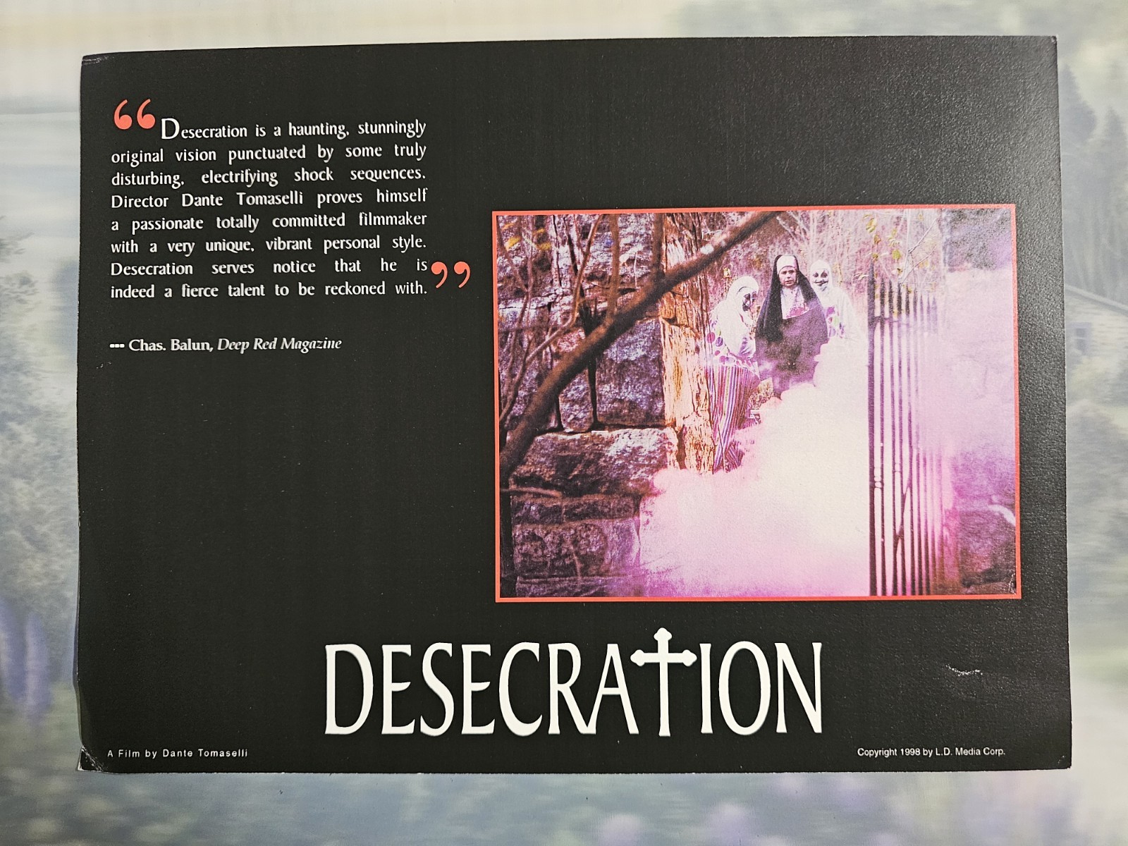 Dante Tomaselli's DESECRATION Original 1998 8"x10" Color Press Photos / set Of 2