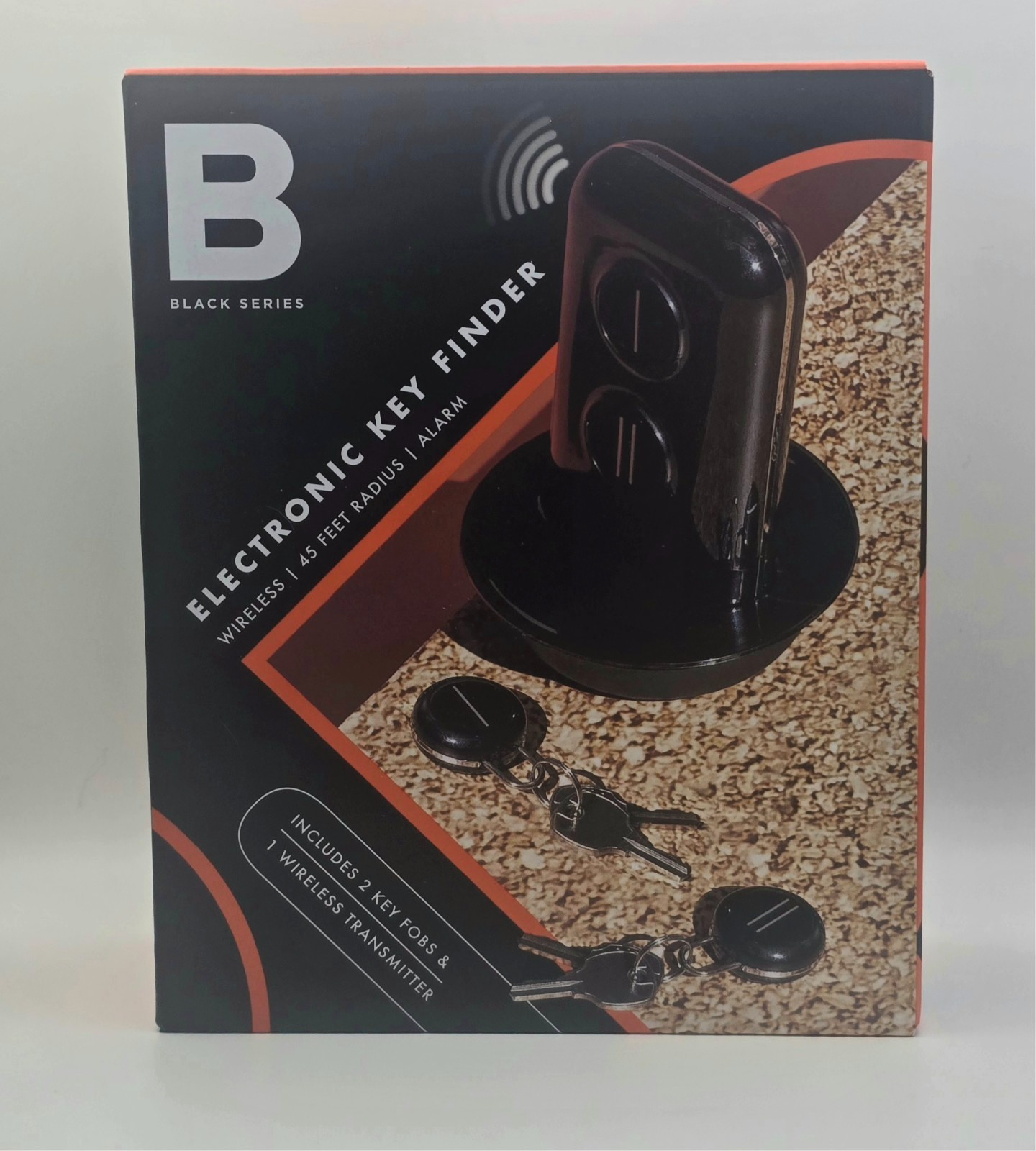 Black Series Portable Electronic Key Finder 45 Foot Range Fast Shipping
