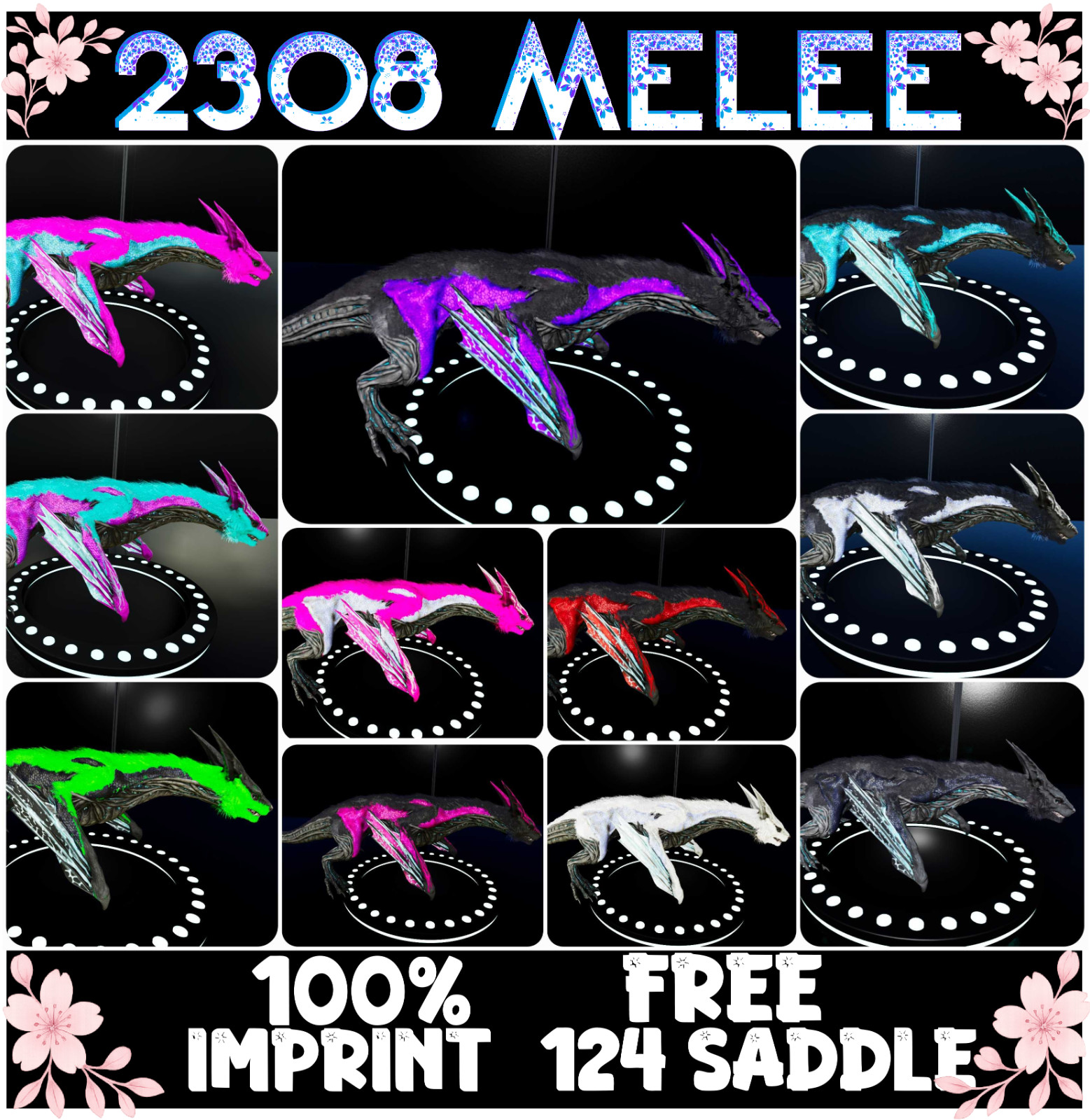 Managarmr 2308 MAX MELEE ARK🌸 Survival Ascended ASA PVE (Mana/Manas)