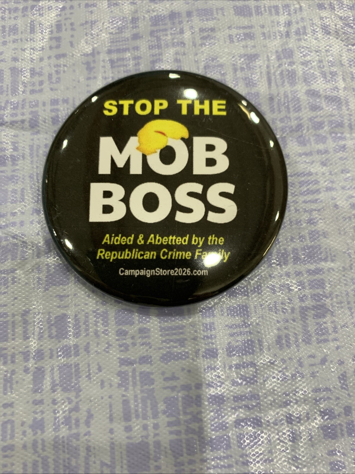 2025 Anti Donald Trump Political Pinback Button 2.25 Inch