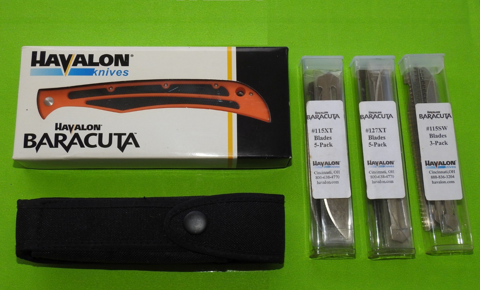SAVE! NEW Havalon Baracuta-Blaze Replaceable Blade Filet Knife with EXTRA BLADES