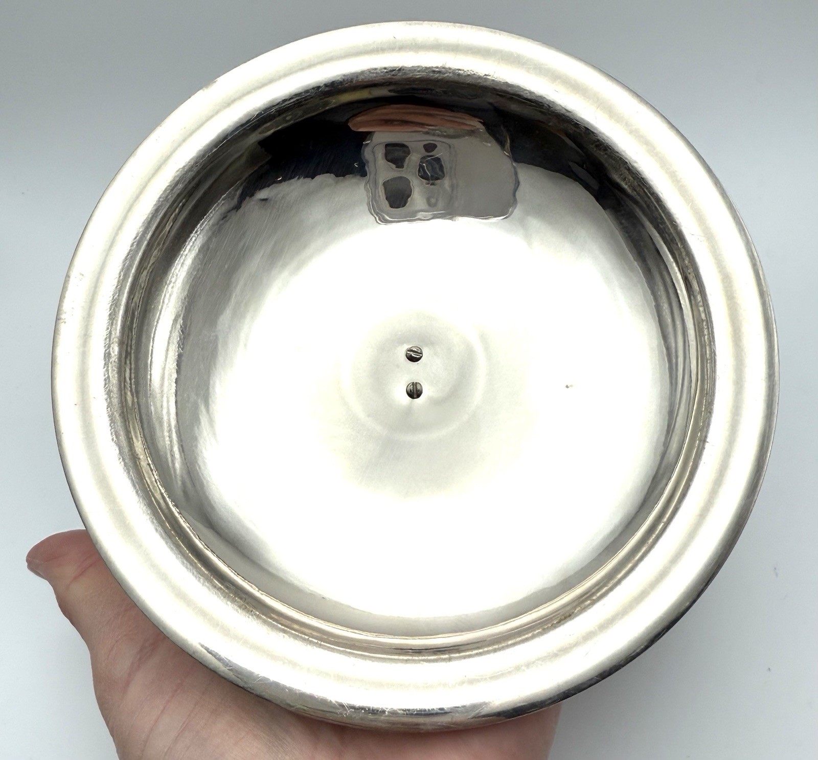 Vintage Silver Plated Lobster Handle Baking Dish - Missing Insert - 7” Round