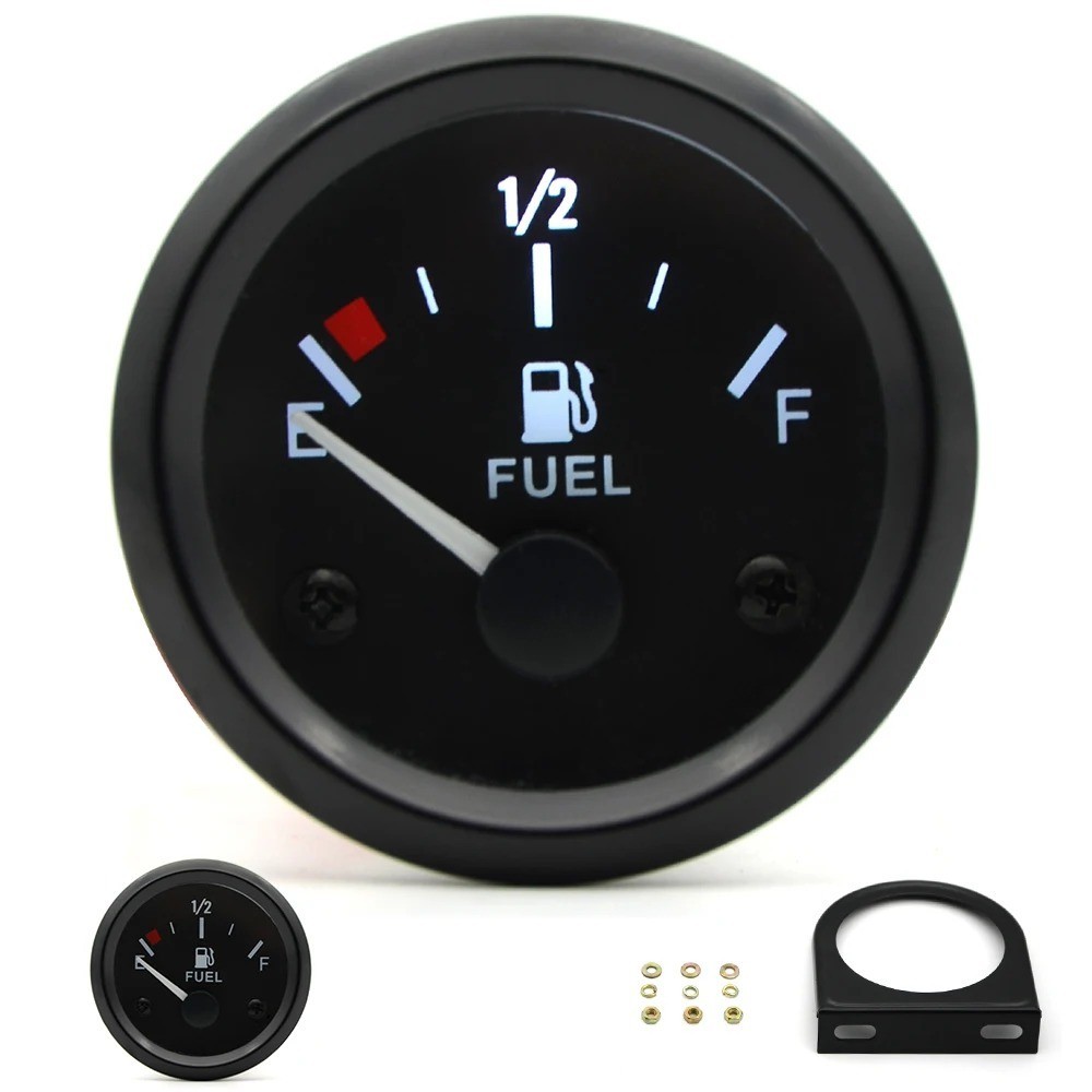 2" 52mm Universal Car Fuel Level Gauge Meter With Fuel Sensor E-1/2-F Pointer