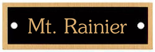 BRASS PLATE PICTURE FRAME ART LABEL MEMORIAL NAME TAG 1" X 3.25" FREE ENGRAVING
