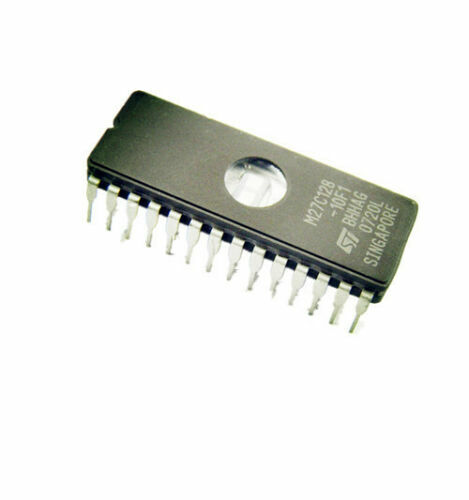 M27C128A-12F1 M27C128A IC EPROM UV 128KBIT 120NS 28CDIP 16KBx8 27128 eprom