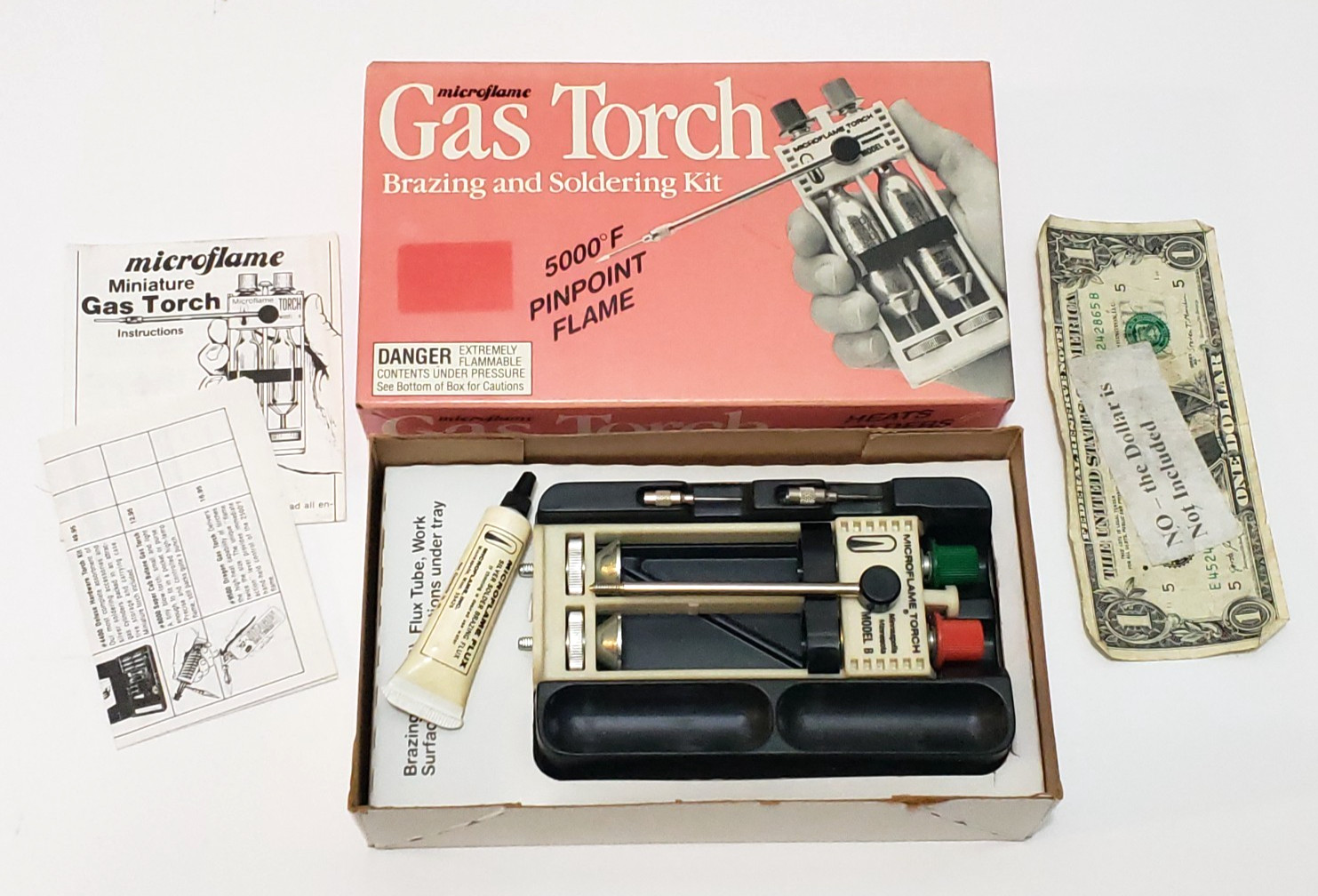 Microflame Inc. Miniature Gas Torch 1000 Micronox Gas Brazing / Soldering Torch
