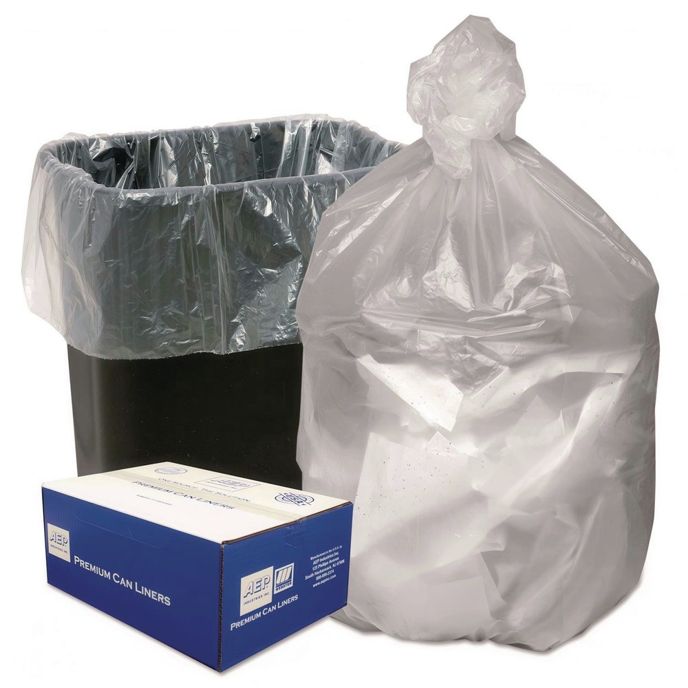 Ultra Plus WHD2431 24" x 33" 8 mic 16 gal Can Liners - Natural (200/Carton) New