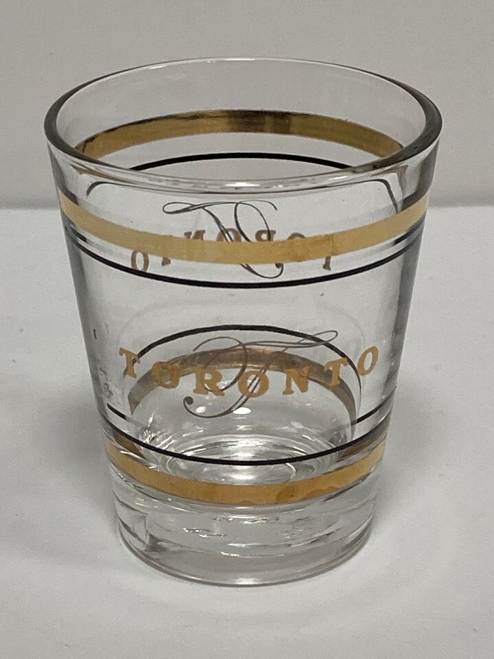 Toronto Gold and Black Canada Shot Glass