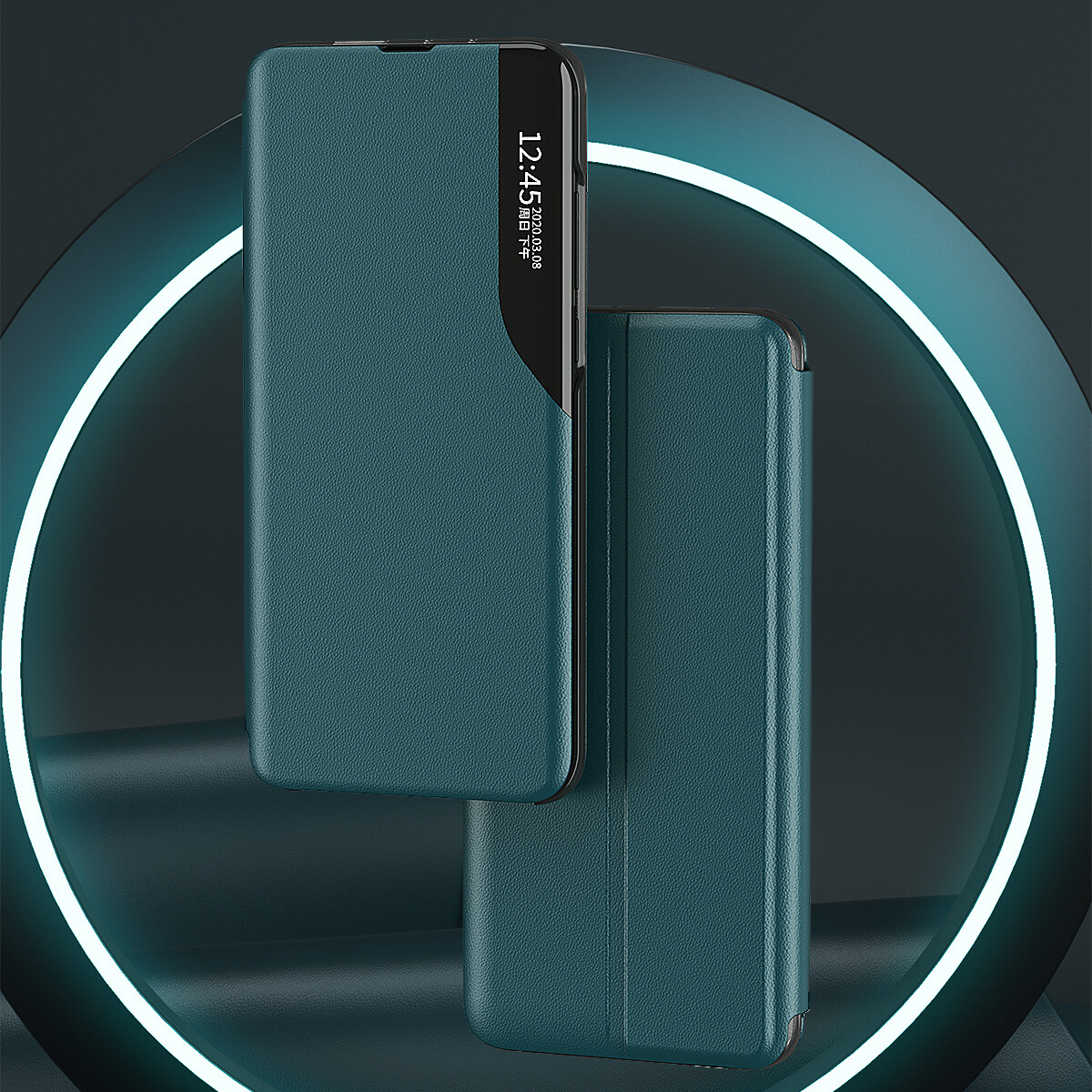 For Samsung Galaxy S26 S25 S24 FE S10 Note20 Flip Leather Smart View Window Case