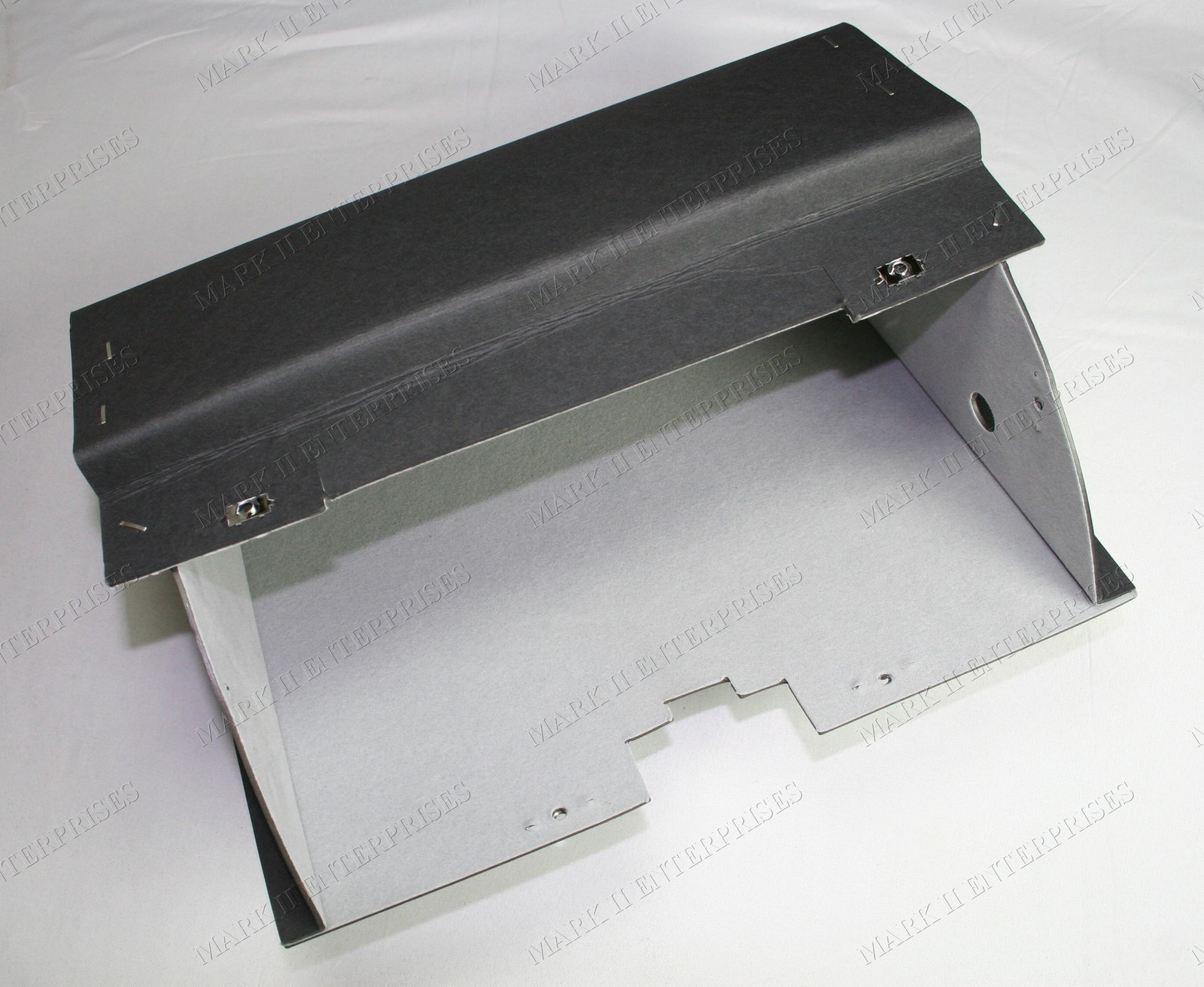 1949-1951 Lincoln Glove Box Exact Repro as Original with Gray Felt Cardboard NEW