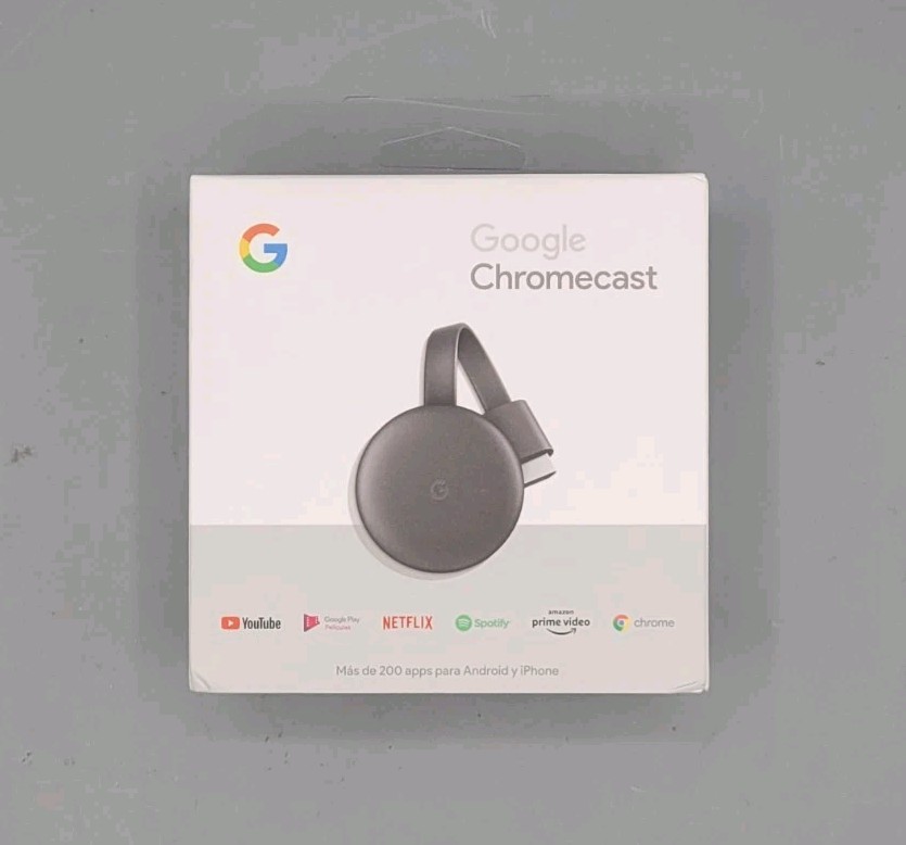 Google Chromecast GA00439 3rd Gen Media Streamer SPANISH LATAM - Charcoal