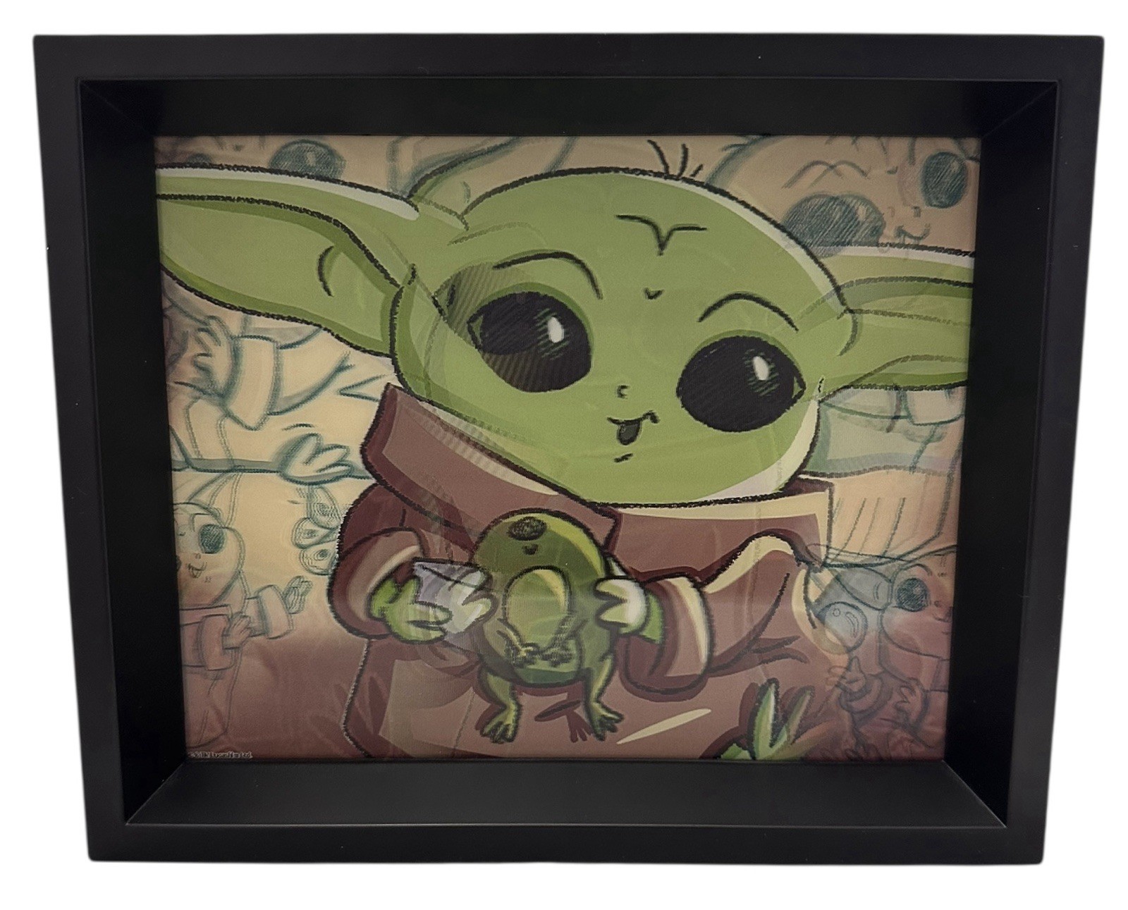 Baby Yoda 3D Lenticular With Plastic Frame Hobby Lobby