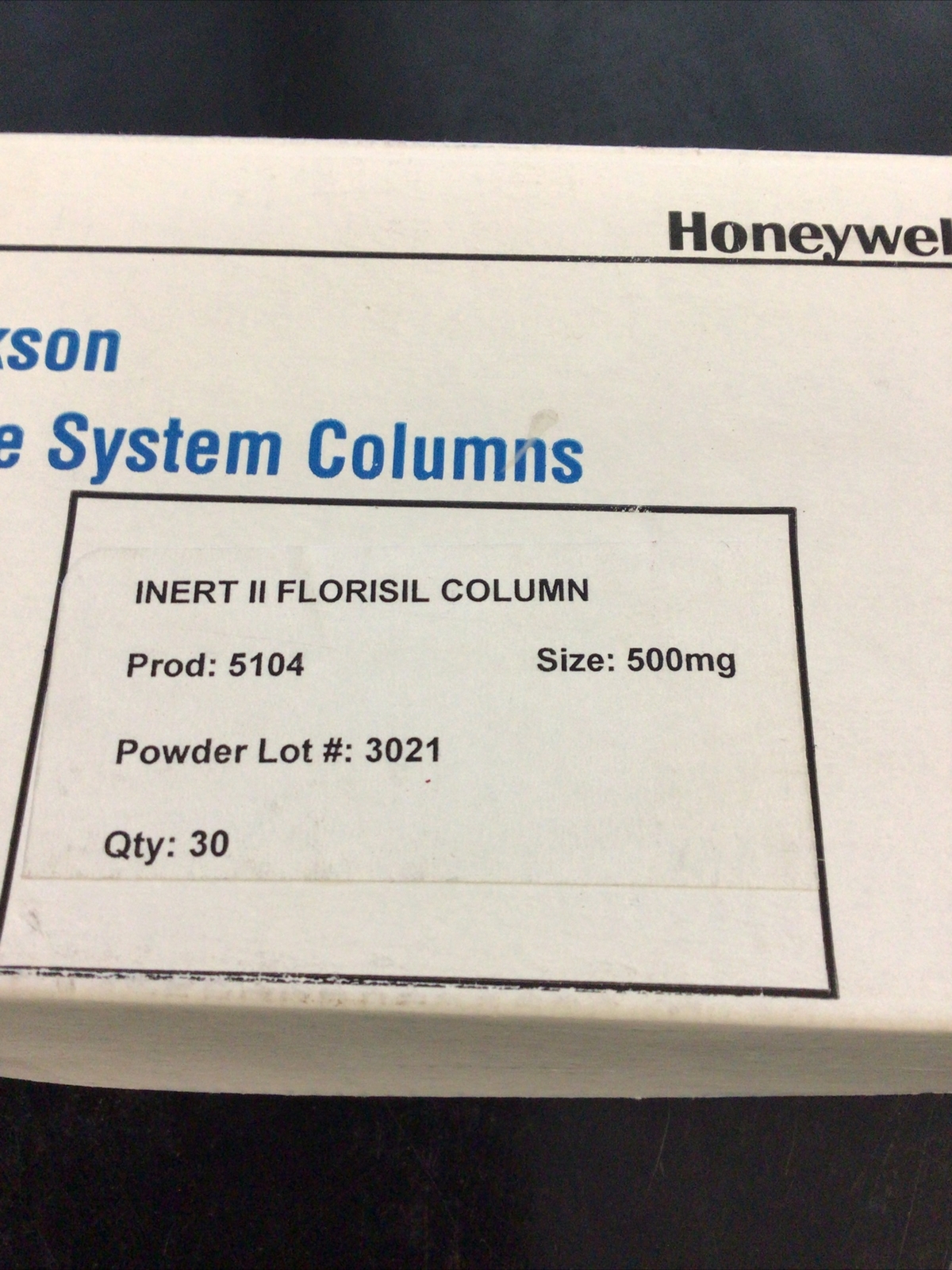 Honeywell Burdick & Jackson Inert II Florisil Column 30 Pack