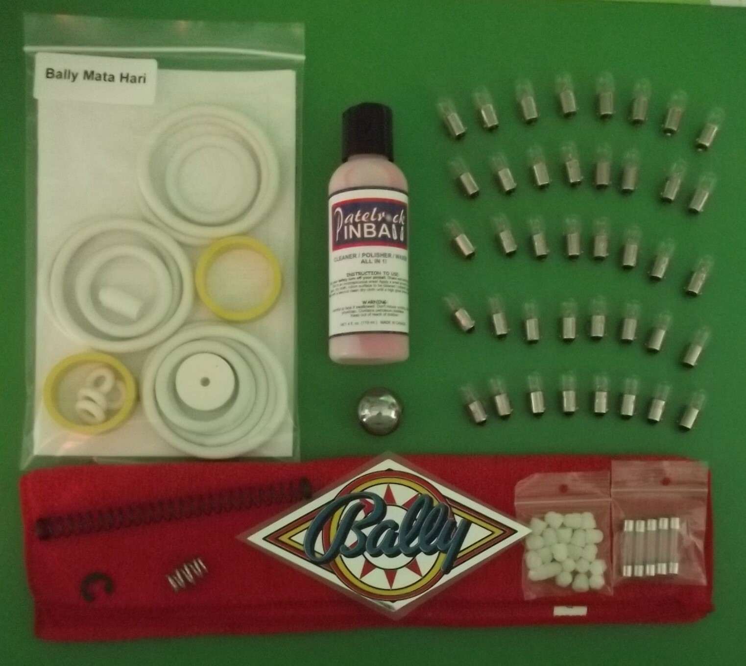 1978 Bally Mata Hari Pinball Machine Maintenance Super Kit