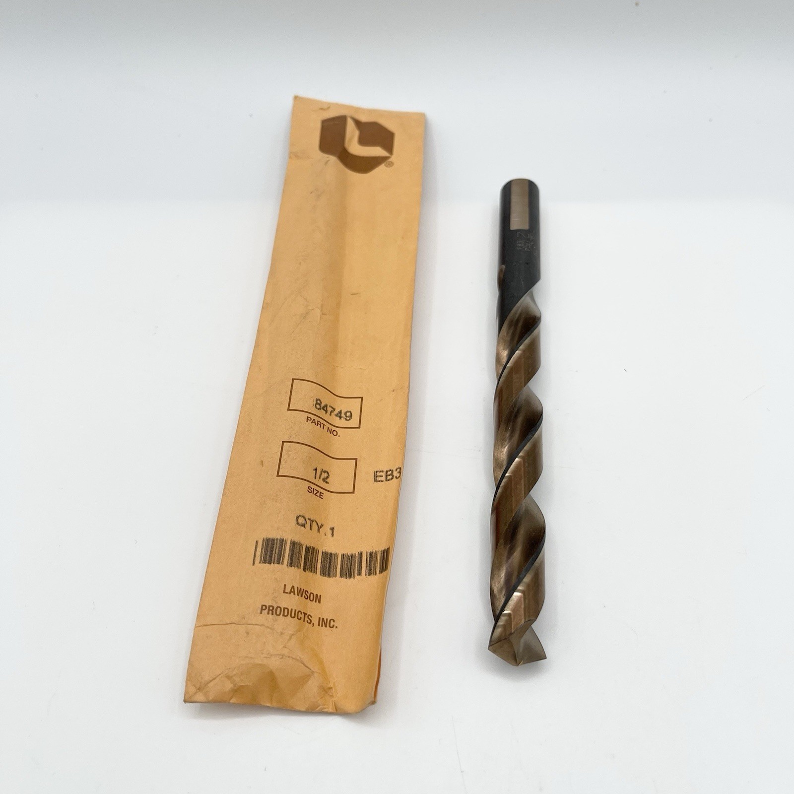 Lawson 84749 Regency 1/2" HSS Jobber Drill Bit Gold 135° Split Point USA New