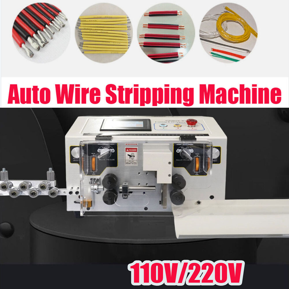 Screen Display Wire Cutting Cable Stripping Machine Auto Cable Cut Strip Machine