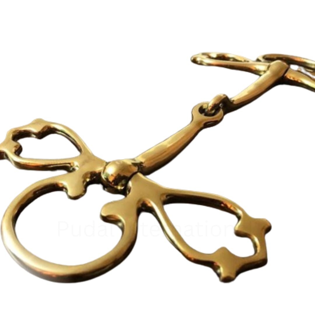 Luxury Brass Spanish Butterfly Bit – Vintage Equestrian Horse Tack for Dressage