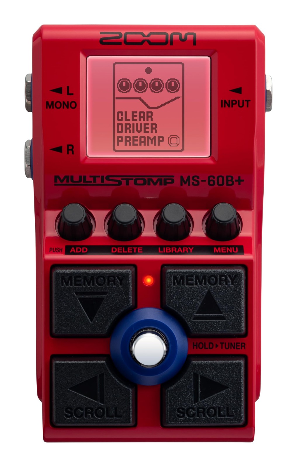 MS-60B+ MultiStomp Bass Effects Pedal with 95+ Effects Featuring Amp Models, Pre