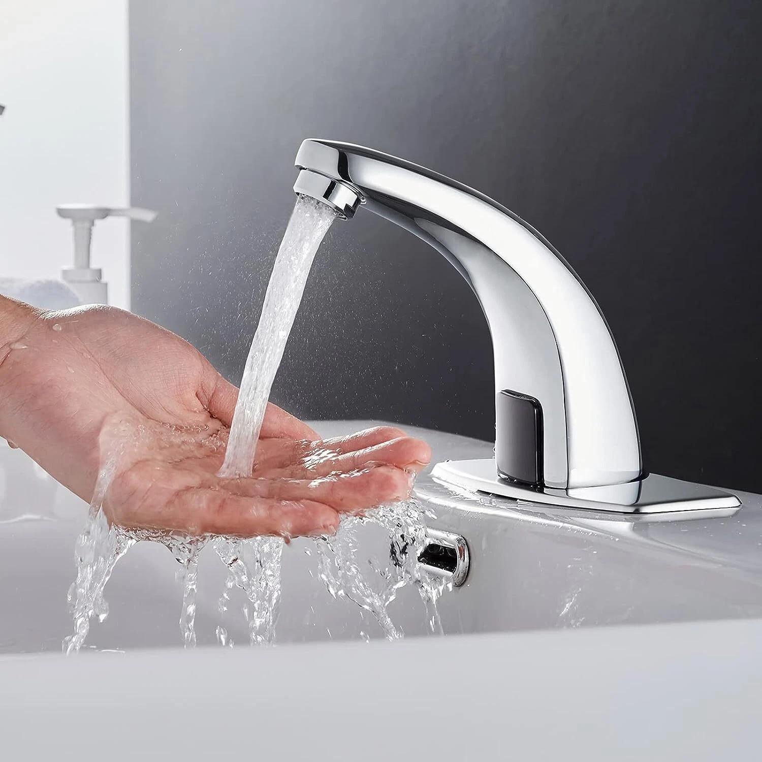 Automatic Motion Sensor Bathroom Faucet Touchless Smart Infrared Basin Tap