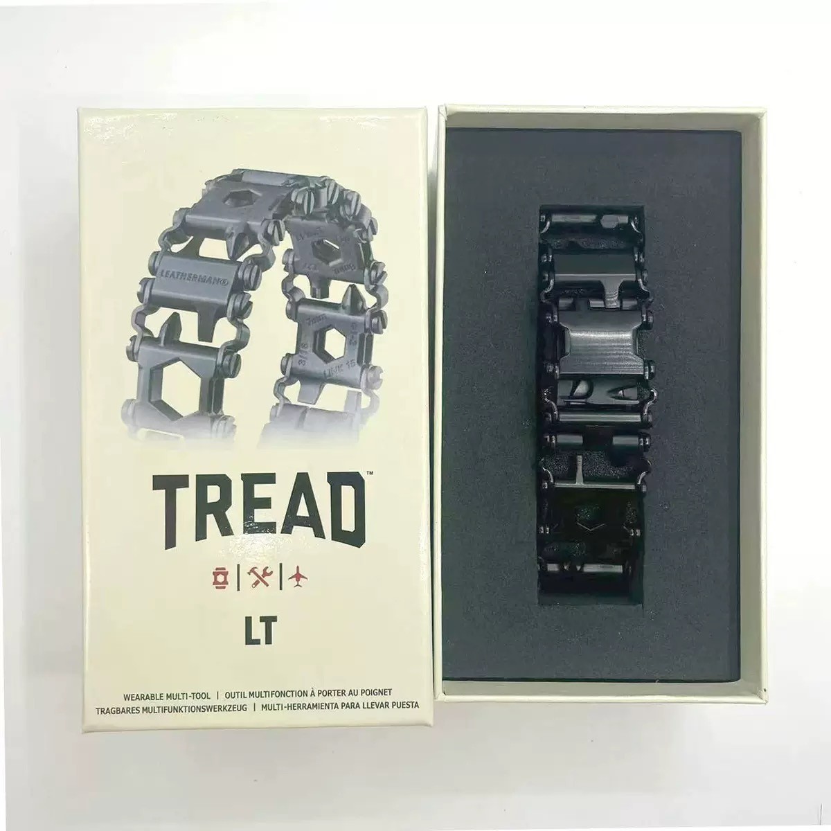 Leatherman Tread Stainless Steel Tools Wearable Bracelet Link Multi Tool Black