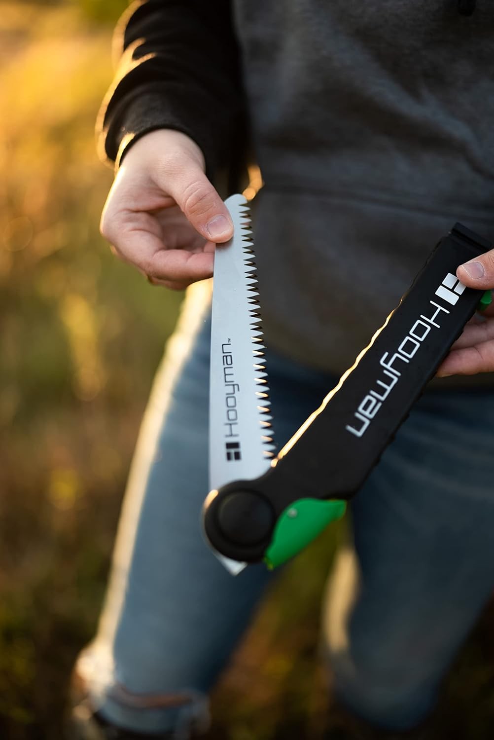 Extendable Tree Saw with Compact Design, Detachable 5 Foot, Black