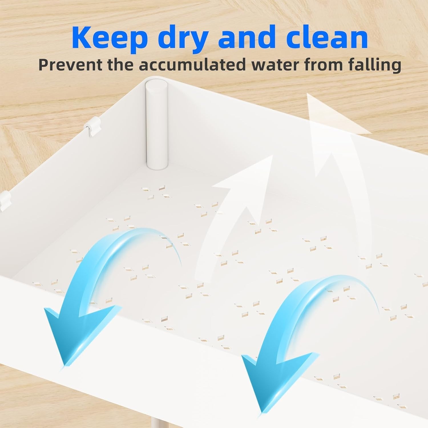 2pack Under Sink Organizer with Sliding Drawer, White | 2-Tier Multi-Use
