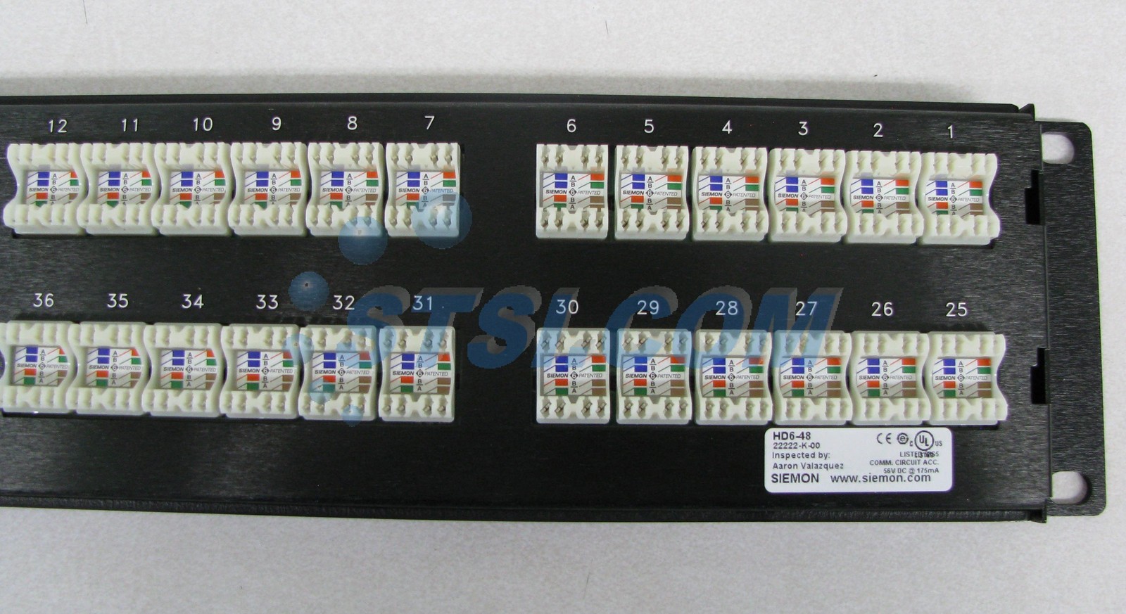 Siemon HD6-48 48-Port Cat6 Network Patch Panel, Flat 2U Black NEW SEALED ~STSI
