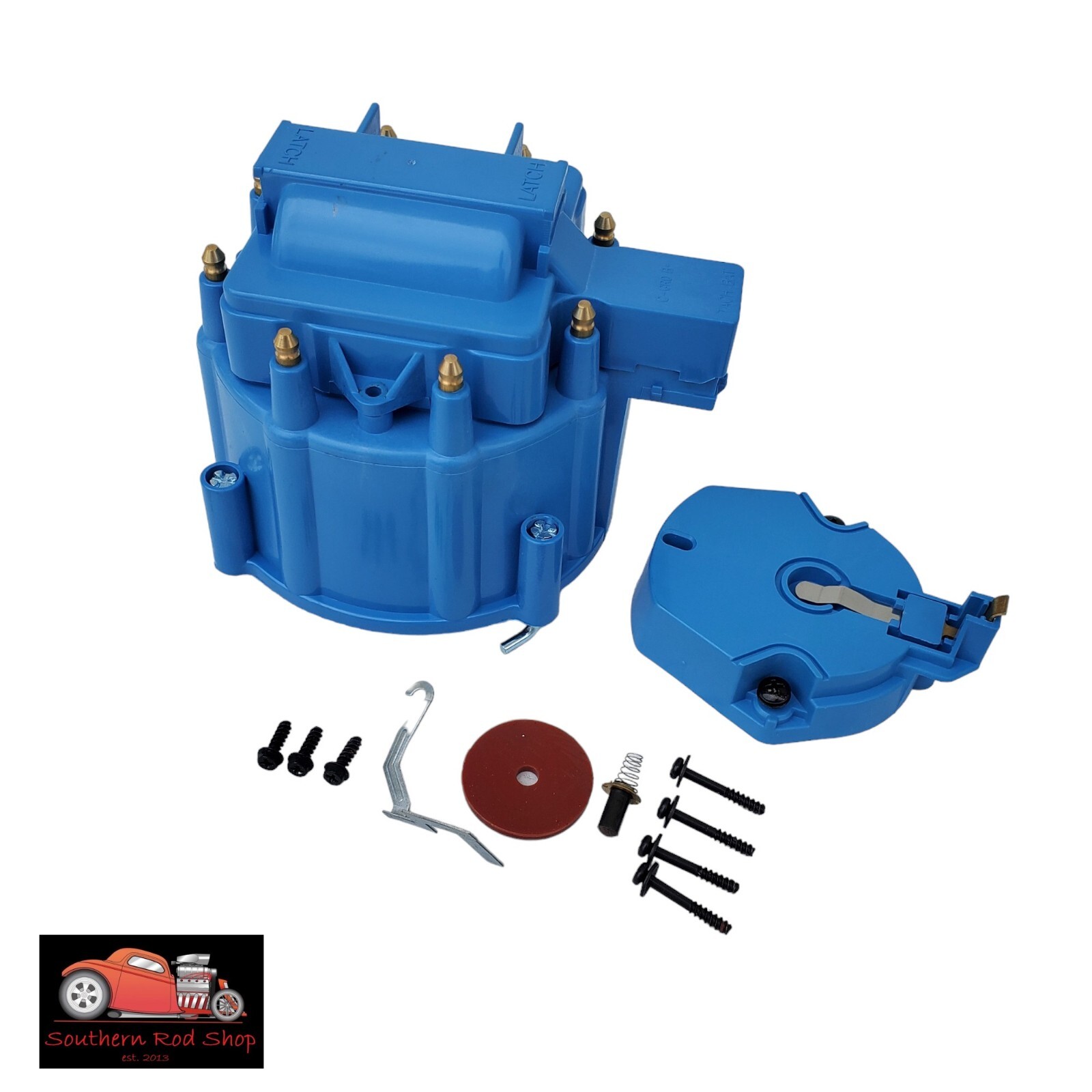 Chevy GM Blue HEI Large Distributor Cap Rotor Kit SBC BBC 305 327 350 396 454