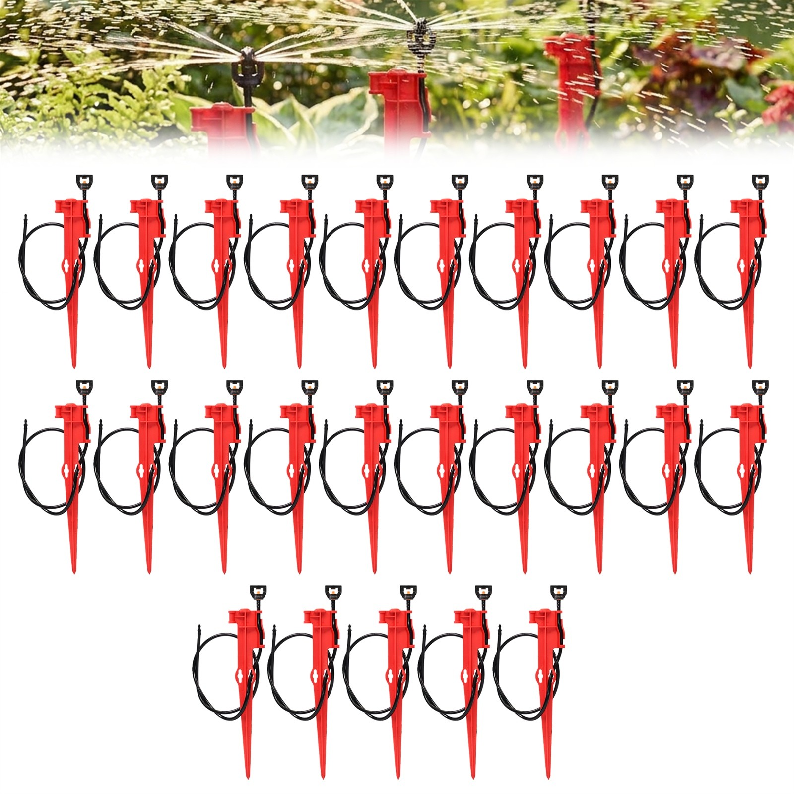 25 Rivulis Jain Jets Drip Micro Spray Emitters Wrap around 13–18' C-35 w/ Stake