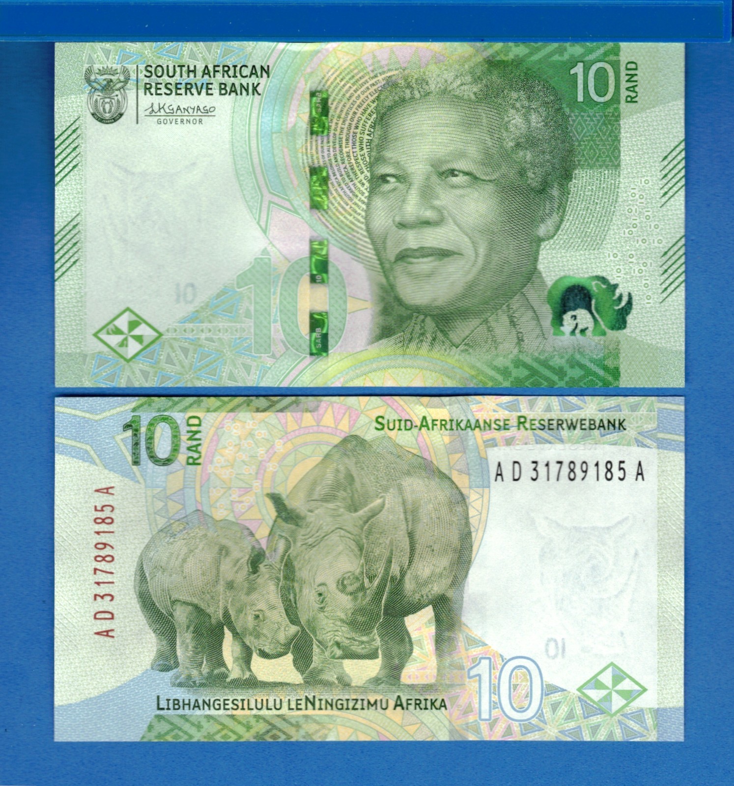 South Africa P-148 10 Rand Year 2023 Nelson Mandela Uncirculated Banknote